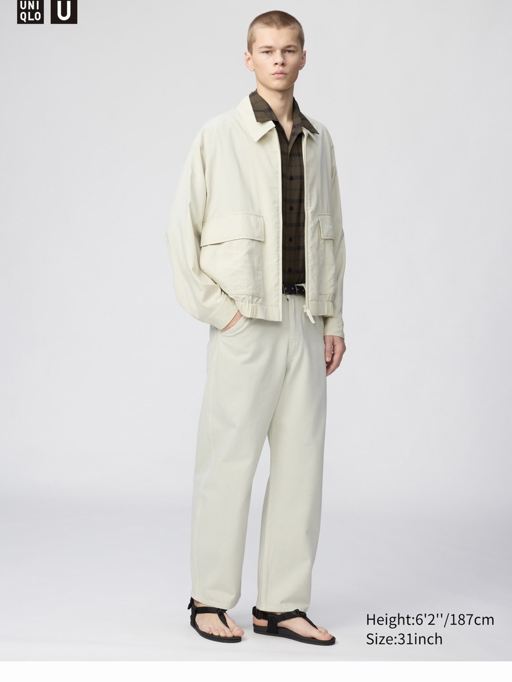 UNIQLO U Relaxed Wide Tapered Jeans 3 colors available